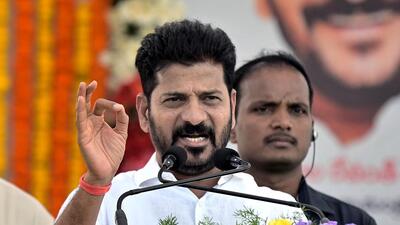 Revanth Reddy on Thursday led a team on a site visit to Medigadda barrage of Kaleshwaram project. (ANI) Revanth Reddy on Thursday led a team on a site visit to Medigadda barrage of Kaleshwaram project. (ANI)