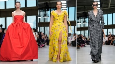 Carolina Herrera Creative Director Wes Gordon said he saw the flower — one of his favourites — on an art piece and wanted to translate it to his designs. (AP) Carolina Herrera Creative Director Wes Gordon said he saw the flower — one of his favourites — on an art piece and wanted to translate it to his designs. (AP)