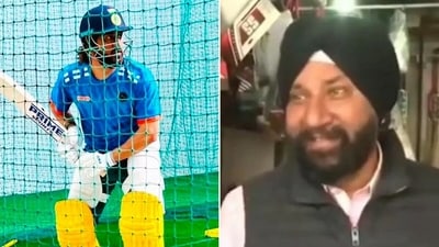 MS Dhoni and Paramjit Singh are old friends. (Screengrab) MS Dhoni and Paramjit Singh are old friends. (Screengrab)