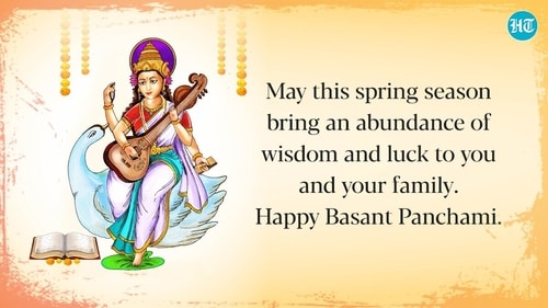 Basant Panchami 2024 wishes: According to traditions, Hindus celebrate Basant Panchami on the fifth day of the month of Magha. (HT Photo) Basant Panchami 2024 wishes: According to traditions, Hindus celebrate Basant Panchami on the fifth day of the month of Magha. (HT Photo)