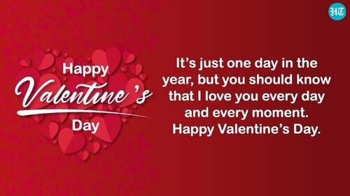 Valentines Day wishes: Valentine's Day is on February 14. This year, it falls on Wednesday. (HT Photo) Valentines Day wishes: Valentine's Day is on February 14. This year, it falls on Wednesday. (HT Photo)