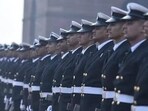 Indian Navy personnel during a guard of honour ceremony in New Delhi. (Sanchit Khanna/HT File Photo) Indian Navy personnel during a guard of honour ceremony in New Delhi. (Sanchit Khanna/HT File Photo)