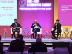 Emeritus Co-Founder & Executive Director Chaitanya Kalipatnapu moderating a session with edtech founders at the ASU+GSV & Emeritus Summit at Gurugram. Emeritus Co-Founder & Executive Director Chaitanya Kalipatnapu moderating a session with edtech founders at the ASU+GSV & Emeritus Summit at Gurugram.