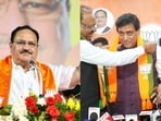 BJP chief JP Nadda and former Maharashtra chief minister Ashok Chavan.