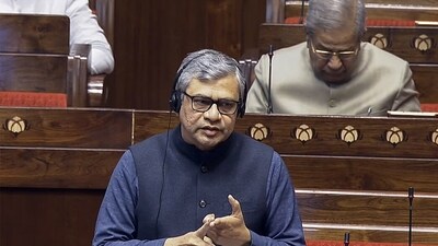 After BJP announced Ashwini Vaishnaw's name as its Rajya Sabha candidate from Odisha, BJD said it would support Vaishnaw. (ANI  )