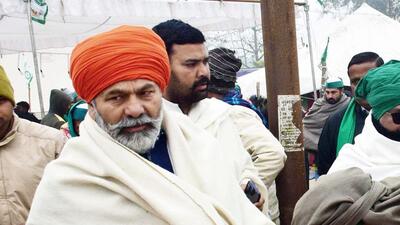 BKU national spokesperson Rakesh Tikait . (ANI)