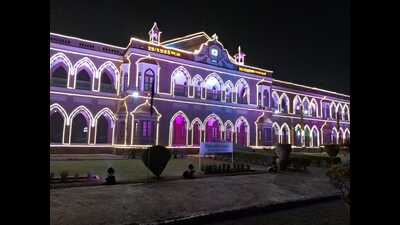 Basant Panchami celebrated in Dayalbagh area in Agra. (HT) Basant Panchami celebrated in Dayalbagh area in Agra. (HT)