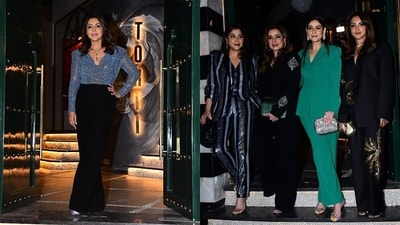 Maheep Kapoor, Neelam Kothari, Bhavana Pandey, Seema Sajdeh and many other celebrities attended Gauri Khan's restaurant launch party. (Pics: Varinder Chawla) Maheep Kapoor, Neelam Kothari, Bhavana Pandey, Seema Sajdeh and many other celebrities attended Gauri Khan's restaurant launch party. (Pics: Varinder Chawla)