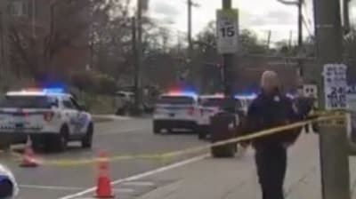 All three of the officers, according to the police, were taken to nearby hospitals with non-life-threatening injuries. (X)