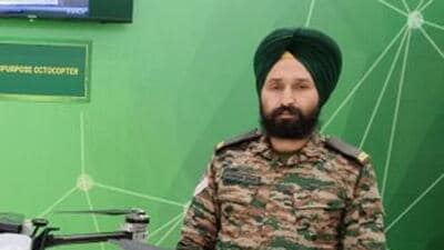 Sikh Regiment havildar Varinder Singh developed a ‘multipurpose octocopter that will prove to be a boon for the Indian Army. (ANI) Sikh Regiment havildar Varinder Singh developed a ‘multipurpose octocopter that will prove to be a boon for the Indian Army. (ANI)