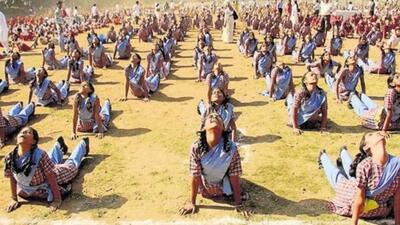 Surya Namaskar (Representative Photo) Surya Namaskar (Representative Photo)