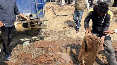 The protesters used wet jute sacks to reduce the effect of tear gas shells. (HT photo) The protesters used wet jute sacks to reduce the effect of tear gas shells. (HT photo)