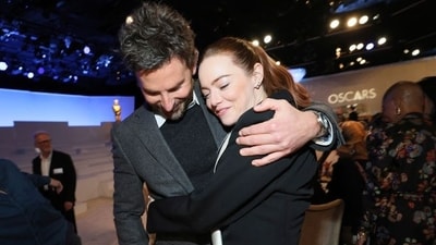 The event at the Beverly Hilton is a warm, feel-good affair where nominees in categories like best animated short get to rub shoulders and share tables with acting nominees like Bradley Cooper and Emma Stone (AP)