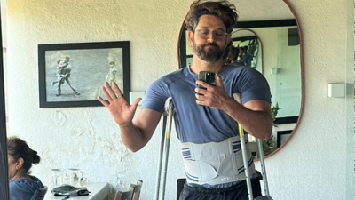 Hrithik Roshan recently injured himself and shared an update on Instagram. Hrithik Roshan recently injured himself and shared an update on Instagram.