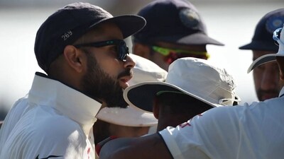 Virat Kohli was captain in both Tests that have been played Rajkot thus far (AFP) Virat Kohli was captain in both Tests that have been played Rajkot thus far (AFP)
