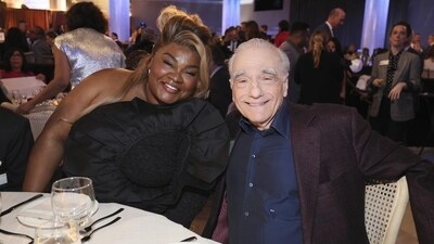Martin Scorsese, 81, nominated this year for best director on Killers of the Flower Moon, may have gotten the loudest ovation of the day when he was called up. He sat between the favourites in the actress category, Da'Vine Joy Randolph of The Holdovers and Lily Gladstone from his film. Both towered over the shorter Scorsese. (AP)