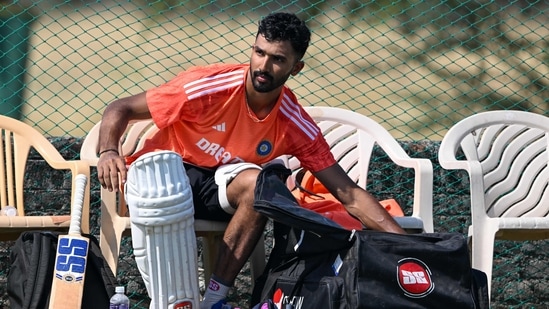 Devdutt Padikkal batted and fielded for long hours in the nets just a day before the third Test between India and England. Padikkal has been handed a maiden call-up to the Test team with KL Rahul yet to recover and Shreyas Iyer not being selected for the rest of the series.&nbsp;(AFP)