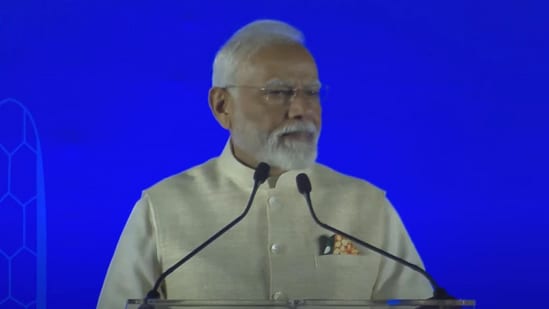 PM Modi announces establishment of new CBSE office in Dubai during his address at the 'Ahlan Modi' diaspora event in Abu Dhabi. (PMO)