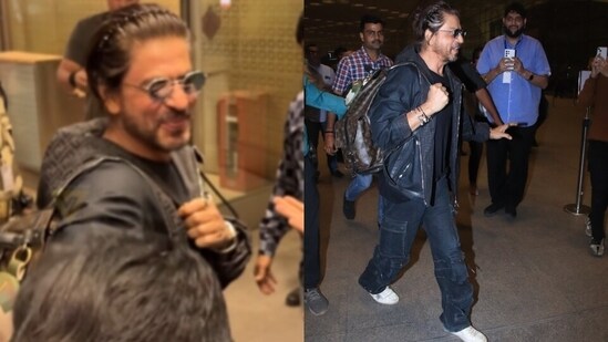 Shah Rukh Khan was spotted at Mumbai airport on Tuesday night