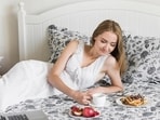 When you are eating in your bed, tiny crumbs from your plate can find their place in the nooks and corners of your bed and sheet, inviting loads of mould and germs When you are eating in your bed, tiny crumbs from your plate can find their place in the nooks and corners of your bed and sheet, inviting loads of mould and germs