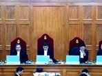 Five-judge bench of Supreme Court delivers landmark judgment on electoral bonds scheme case Five-judge bench of Supreme Court delivers landmark judgment on electoral bonds scheme case