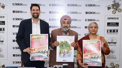 (From left) Sikhlens India festival director Ojaswwee Sharma, Sikhlens founder Bicky Singh and co-founder Gurpreet Kaur sharing details of the event in Chandigarh on Thursday. (HT Photo) (From left) Sikhlens India festival director Ojaswwee Sharma, Sikhlens founder Bicky Singh and co-founder Gurpreet Kaur sharing details of the event in Chandigarh on Thursday. (HT Photo)