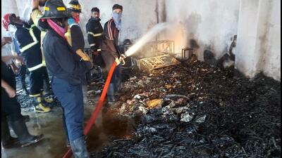 A fire incident that occurred in Talawade at a unit that engaged in manufacturing sparkle candles claimed 14 lives of labourers working in the unit. (HT FILE) A fire incident that occurred in Talawade at a unit that engaged in manufacturing sparkle candles claimed 14 lives of labourers working in the unit. (HT FILE)