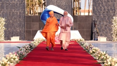 PM Modi further emphasized the cultural and diplomatic significance of the BAPS Hindu Temple in Abu Dhabi. "This temple will be a symbol of unity and harmony... The role of the UAE government in the construction of the temple is commendable," he added.&nbsp; (ANI)