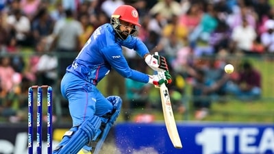 Afghanistan's Mohammad Nabi in action against Sri Lanka. (AFP) Afghanistan's Mohammad Nabi in action against Sri Lanka. (AFP)