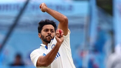 India's Shardul Thakur in action (REUTERS)