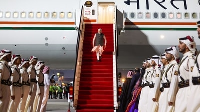 The two leaders discussed ways to boost the friendship between India and Qatar. (PTI) The two leaders discussed ways to boost the friendship between India and Qatar. (PTI)