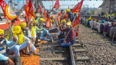 Rail traffic on the Ambala division of the Northern Railway has been affected due to the ongoing farmers protest, an official said. (PTI) Rail traffic on the Ambala division of the Northern Railway has been affected due to the ongoing farmers protest, an official said. (PTI)