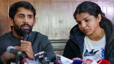 Bajrang Punia, Vinesh Phogat and Sakshi Malik on Thursday wrote to UWW saying that wrestlets all over India have "lost trust and belief" in the functioning of the WFI (PTI) Bajrang Punia, Vinesh Phogat and Sakshi Malik on Thursday wrote to UWW saying that wrestlets all over India have "lost trust and belief" in the functioning of the WFI (PTI)