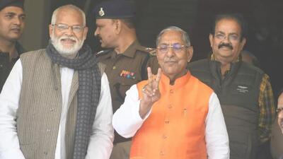 The election was announced after voice vote in which there was no opposition. (HT photo | Santosh Kumar) The election was announced after voice vote in which there was no opposition. (HT photo | Santosh Kumar)