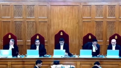 Five-judge bench of Supreme Court delivers landmark judgment on electoral bonds scheme case Five-judge bench of Supreme Court delivers landmark judgment on electoral bonds scheme case