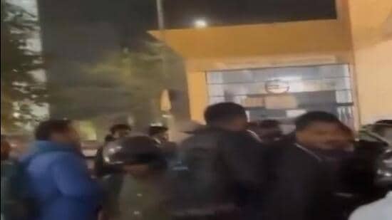 Iron pipe from Delhi Metro station falls, woman injured