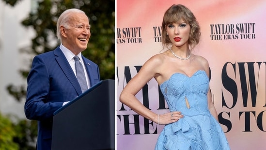 Why some Americans think Taylor Swift is part of a plot to re-elect Joe Biden(AP Photo/Andrew Harnik, REUTERS/Mario Anzuoni/File Photo)