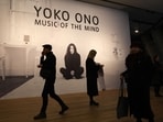 Visitors walk past a poster during a photocall to promote the forthcoming exhibition 'Yoko Ono: Music of the Mind' at Tate Modern in London. The exhibition is set to run from February 15 until September 1, 2024. Beyond the Beatles: London exhibition celebrates ‘unknown’ artistic legacy of conceptual art icon Visitors walk past a poster during a photocall to promote the forthcoming exhibition 'Yoko Ono: Music of the Mind' at Tate Modern in London. The exhibition is set to run from February 15 until September 1, 2024. Beyond the Beatles: London exhibition celebrates ‘unknown’ artistic legacy of conceptual art icon