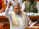 Karnataka Chief Minister Siddaramaiah speaks inside Karnataka Legislative Council in Bengaluru.