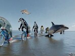The image is taken from a video by AI model Sora that OpenAI CEO Sam Altman created using a prompt by CRED CEO Kunal Shah. The image is taken from a video by AI model Sora that OpenAI CEO Sam Altman created using a prompt by CRED CEO Kunal Shah.
