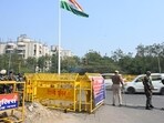 As farmers have called for a “Bharat Grameen Bandh (nationwide rural strike)” on Friday, the All Noida School Parents Association (ANSPA) has urged farmer groups to allow students to reach their examination centres. (Above) Barricades placed at the Chilla-Delhi border on Thursday. (Sunil Ghosh/HT Photo) As farmers have called for a “Bharat Grameen Bandh (nationwide rural strike)” on Friday, the All Noida School Parents Association (ANSPA) has urged farmer groups to allow students to reach their examination centres. (Above) Barricades placed at the Chilla-Delhi border on Thursday. (Sunil Ghosh/HT Photo)