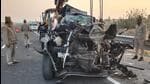 Visuals from the site of the accident.