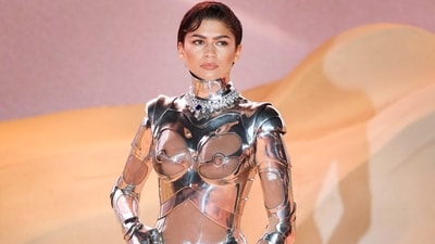 Zendaya poses on the red carpet at the world premiere of Dune: Part Two in London (Daniel LEAL / AFP)