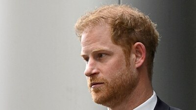 Prince Harry, Duke of Sussex walks outside the Rolls Building of the High Court in London, Britain. (Reuters)