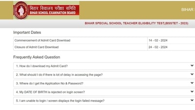 BSSTET 2023 admit card now available for download BSSTET 2023 admit card now available for download