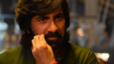 Eagle box office collection day 7: Ravi Teja in a still from Eagle. Eagle box office collection day 7: Ravi Teja in a still from Eagle.