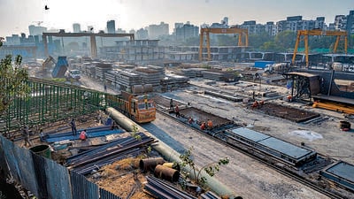Mumbai, India - Feb. 16, 2024: Adani group has won the bid for 24 acre Bandra reclamation plot in Mumbai, India, on Friday, February 16, 2024. (Photo by Satish Bate/ Hindustan Times) (Hindustan Times)
