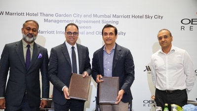 Oberoi Realty on February 16 entered into an agreement with Marriott International for development of two hotel properties in the Mumbai Metropolitan Region.