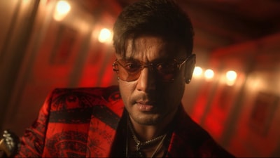Darshan in a still from Devil Darshan in a still from Devil