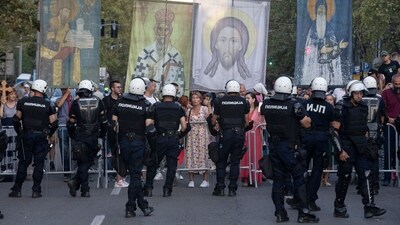 Civil unions may become more common among Orthodox countries gravitating toward the European Union. (AP/File) Civil unions may become more common among Orthodox countries gravitating toward the European Union. (AP/File)